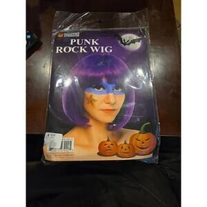 Punk Rock Wig - Purple - Halloween Accessories